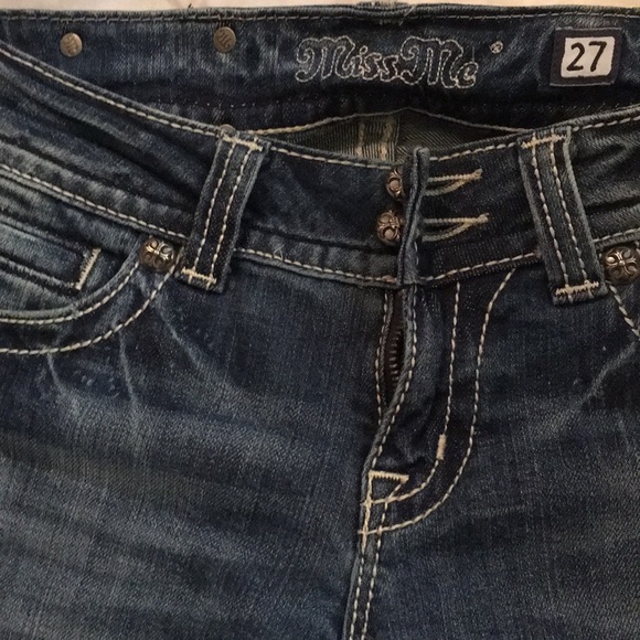 Once wore Miss Me Rhinestone cross jeans - Picture 5 of 8